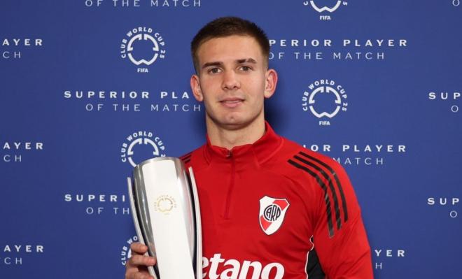 Franco Mastantuono, MVP del River Plate-Monterrey (Foto: FIFA).