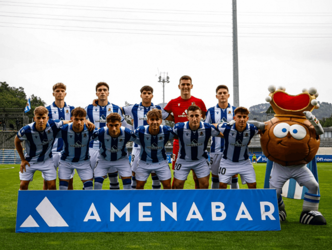 Once del Sanse en la vuelta de la final ante el Nástic en Zubieta (Foto: Real Sociedad).