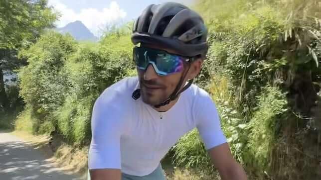 Jesús Navas, en la Quebrantahuesos.