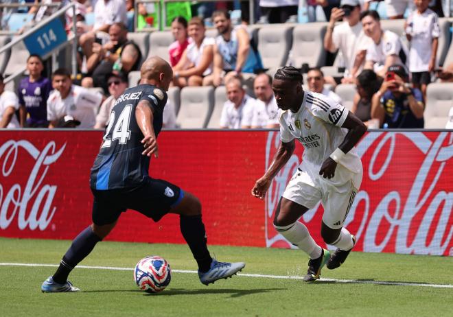 Vinicius Jr en el partido ante Pachuca (Foto: Cordon Press)