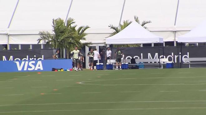 Gimnasio de entrenamiento del Real Madrid en Miami (Foto: ElDesamrque)