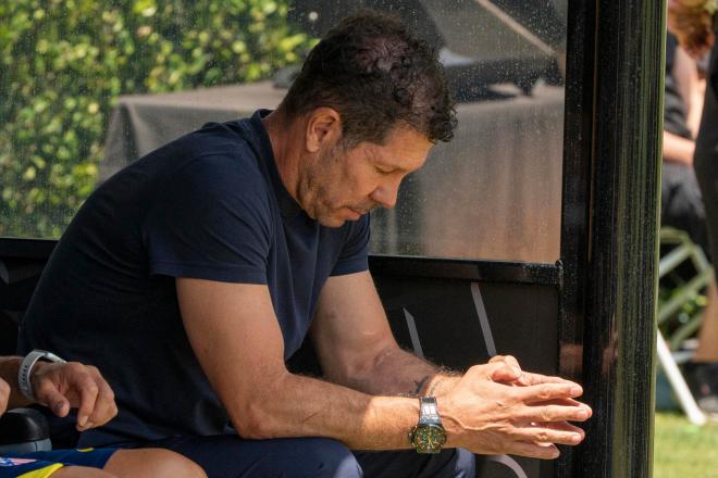 El Cholo Simeone durante el Atlético de Madrid - Botafogo (EFE)