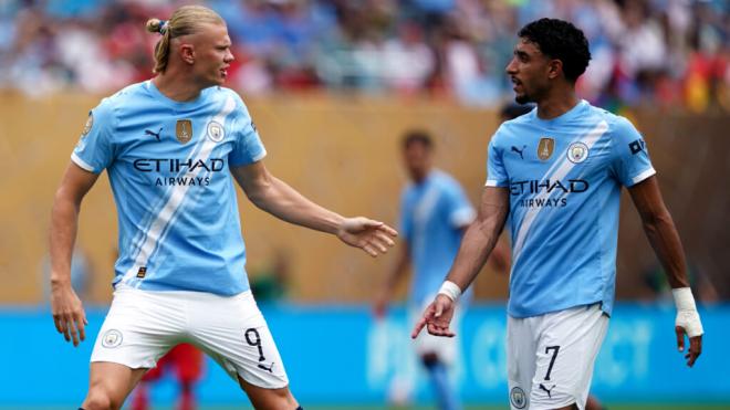 Erling Haaland en un partido en el Mundial de Clubes (Foto: EFE)