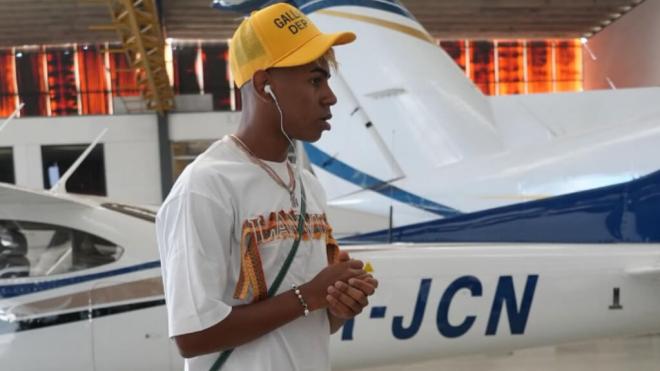 Lamine Yamal durante sus vacaciones en Brasil (Foto: Instagram)