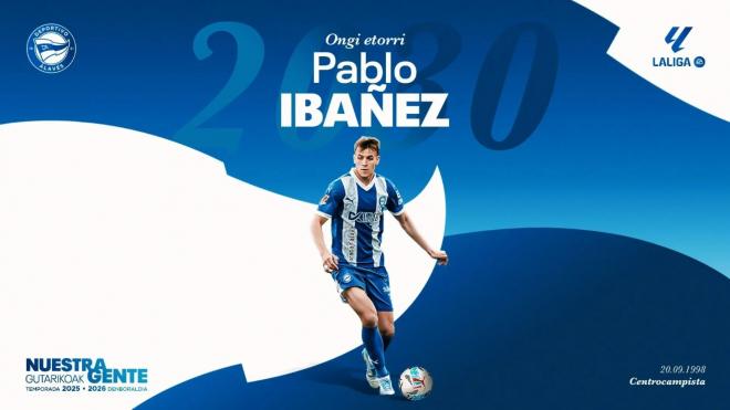 Pablo Ibáñez, nuevo fichaje del Alavés (Foto: Deportivo Alavés).
