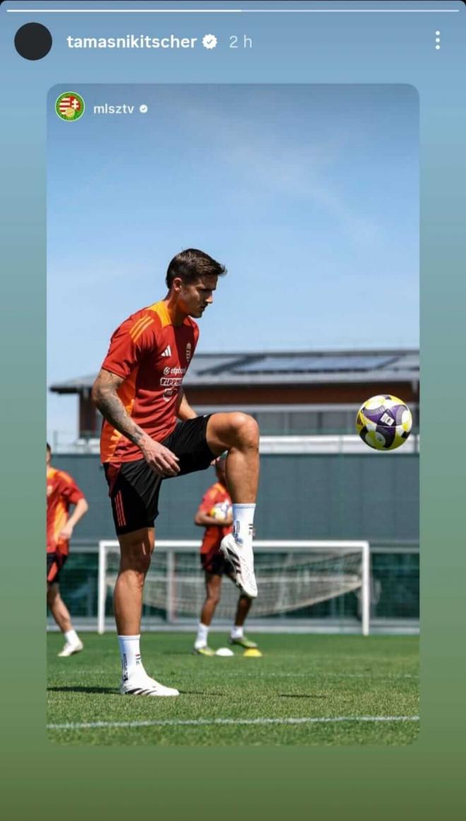 Tamás Nikitscher en la concentración de su selección en Hungría