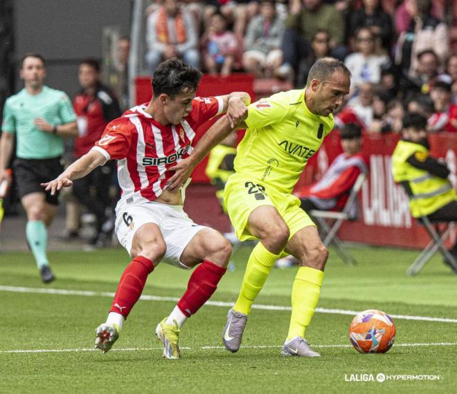 Nacho Martín, en un partido del Sporting (FOTO: LALIGA).