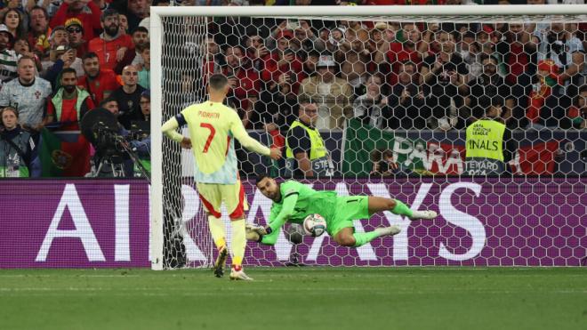 Álvaro Morata y su penalti fallado ante Portugal (Europa Press)