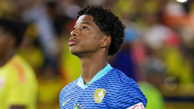 Zé Lucas, con la selección de Brasil sub-17 (Instagram)