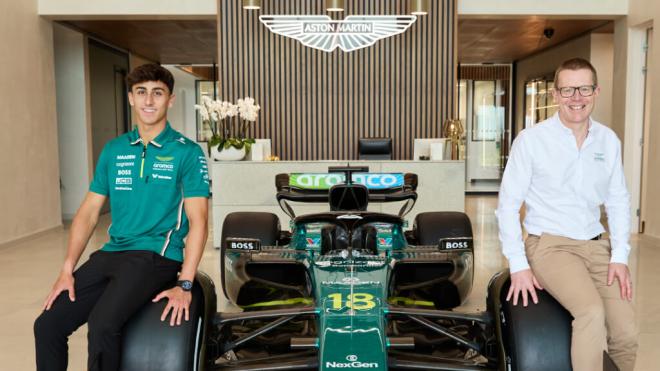 Mari Boya y Andy Cowell (Foto: Aston Martin).