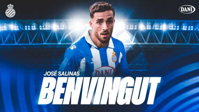 José Salinas, el sexto fichaje del Espanyol (Foto: RCDE).