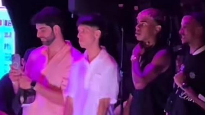 Lamine Yamal en el concierto de Ozuna en Ibiza (redes sociales)