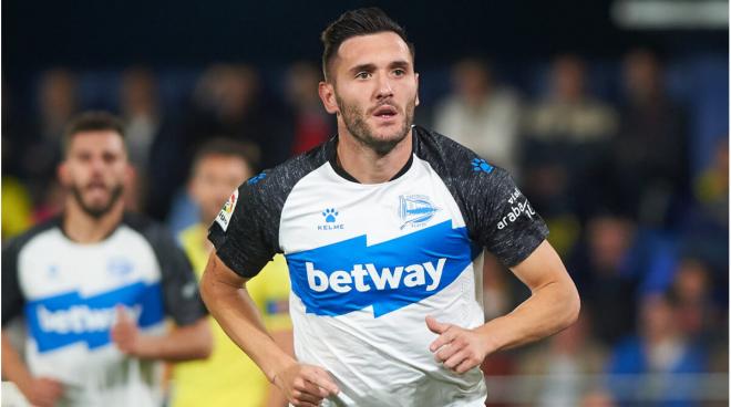 Lucas Pérez, en su etapa con el Alavés (Foto: EFE).