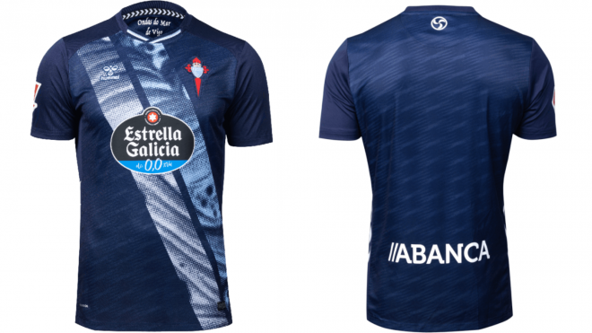 La segunda equipación del Celta de Vigo para la temporada 2025/2026.