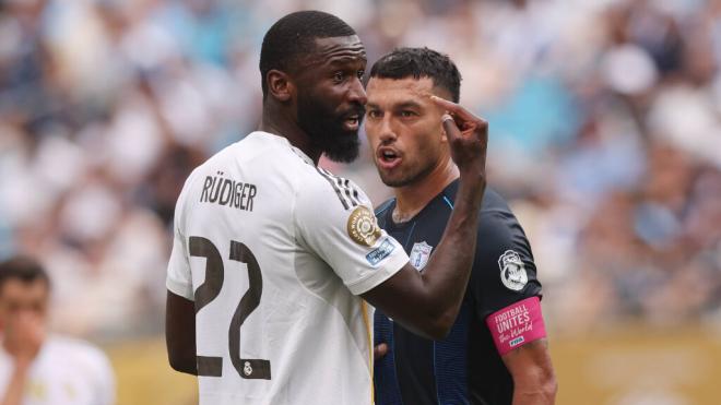 Rüdiger y Cabral, en el Real Madrid-Pachuca del Mundial de Clubes (Cordon Press)
