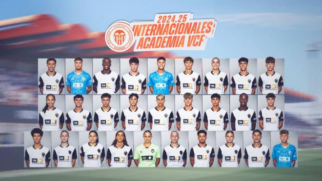 Uno de cada siete canteranos del Valencia CF es internacional