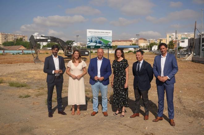 Presentación de la nueva Ciudad del Fútbol Andaluz en Sevilla.