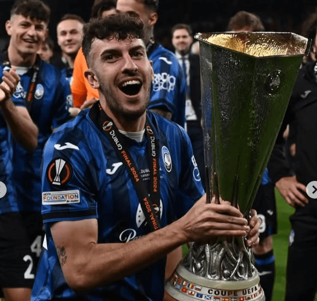 Ruggeri levanta la Europa League con Atalanta (Foto: Instagram Ruggeri)