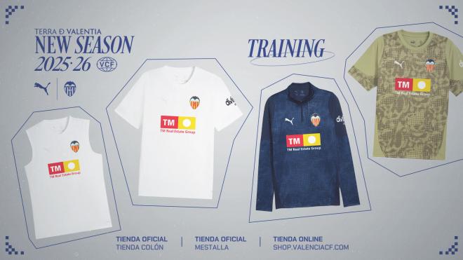 El Valencia CF adelanta su ropa de entrenamiento y paseo para la temporada 2025/26