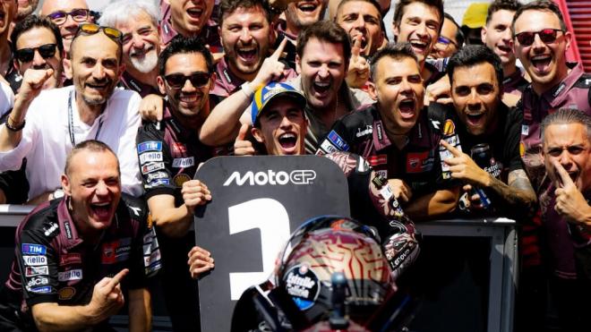 Marc Márquez, durante el Gran Premio de Italia (Foto: Ducati).