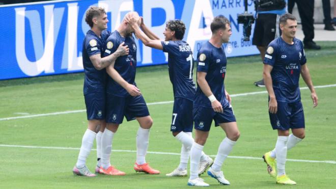 El Auckland City celebrando su único gol en el Mundial de Clubes (Cordon Press)