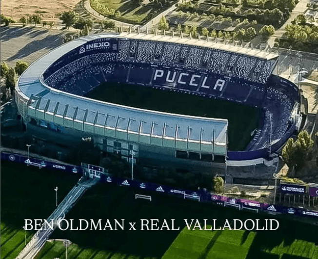 Imagen presentación Ben Oldam con el Real Valladolid