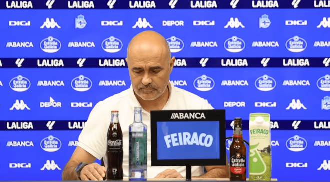 Óscar Gilsanz se despide del Deportivo.