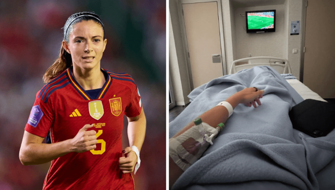 Aitana Bonmatí, ingresada en el hospital.