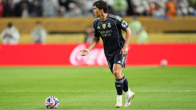 Gonzalo García, durante el partido entre el RB Salzburgo y el Real Madrid (foto: Cordon Press).