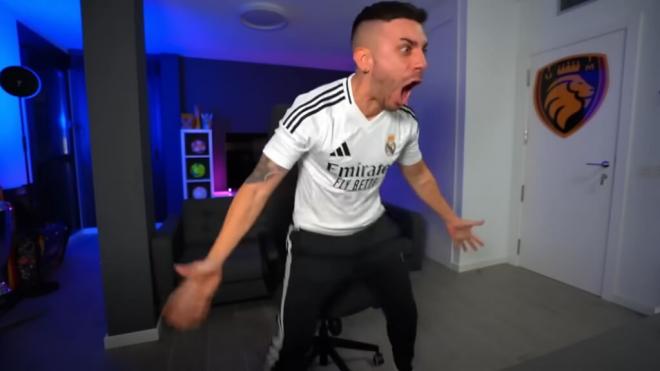 DjMariiO reacciona a un partido del Real Madrid (captura Youtube DjMariiO).