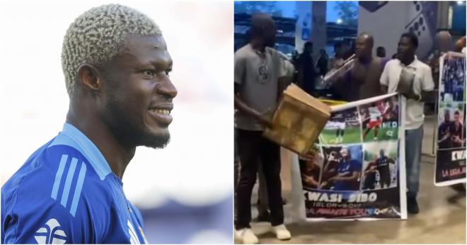 Kwasi Sibo, jugador del Real Oviedo.