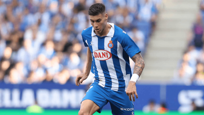 Roberto Fernández, en un partido del Espanyol (Foto: Cordon Press).