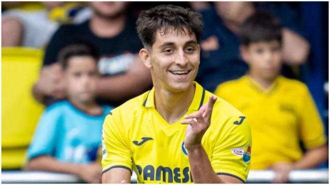 Ramón Terrats celebra su gol al Celta. (Foto: Villarreal CF)