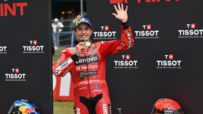 Marc Márquez, en el Gran Premio de Países Bajos (Foto: Michelín).