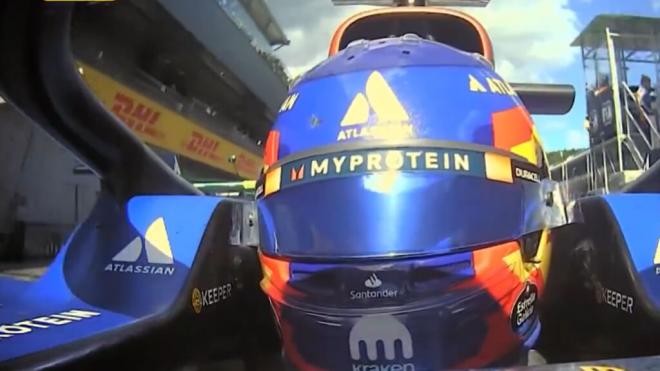 Carlos Sainz, en el Gran Premio de Austria (Foto: DAZN).