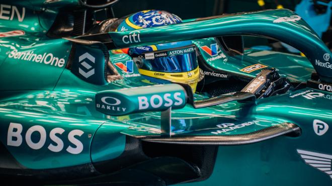 Fernando Alonso, en la clasificación del Gran Premio de Austria (Foto: Aston Martin).