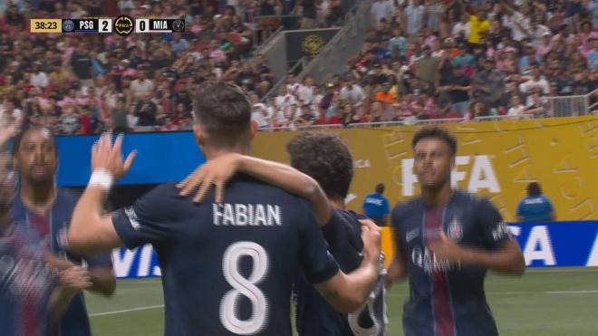 El PSG celebra uno de los goles (Foto: Telecinco)