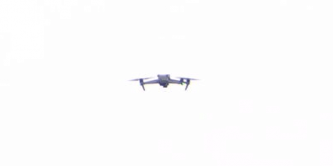 Un dron en la sesión de entrenamiento del Real Madrid (Foto: ElDesmarque)