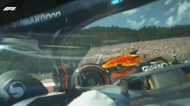 Kimi Antonelli y Max Verstappen, en el GP de Austria (Foto: F1).