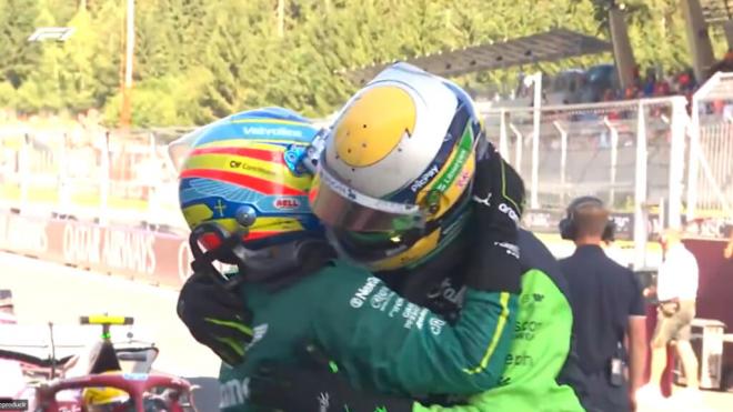 Fernando Alonso y Gabriel Bortoleto, en el GP de Austria (Foto: F1).