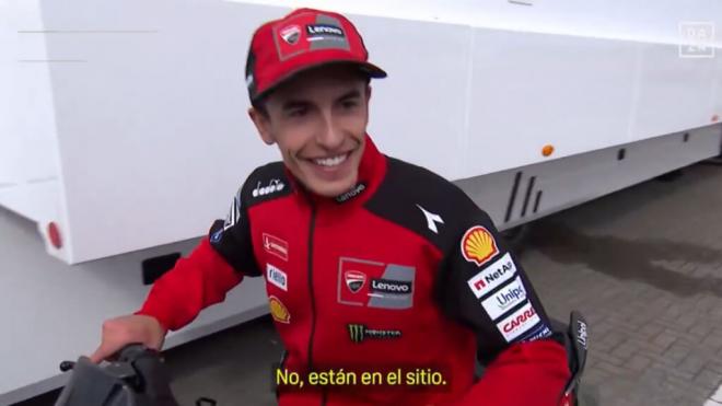 Marc Márquez, en el Gran Premio de Assen (Foto: DAZN).