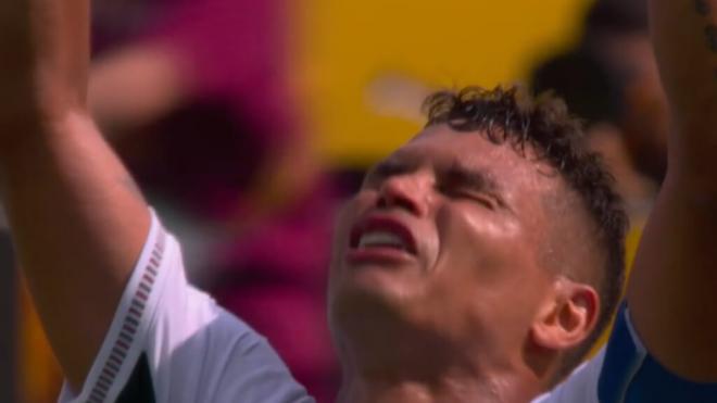 Thiago Silva, emocionado (Foto: Telecinco)