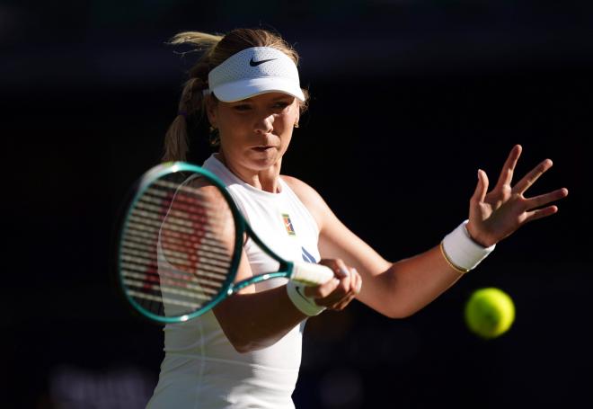 Paula Badosa, en su debut en Wimbledon (Foto: Cordon Press).