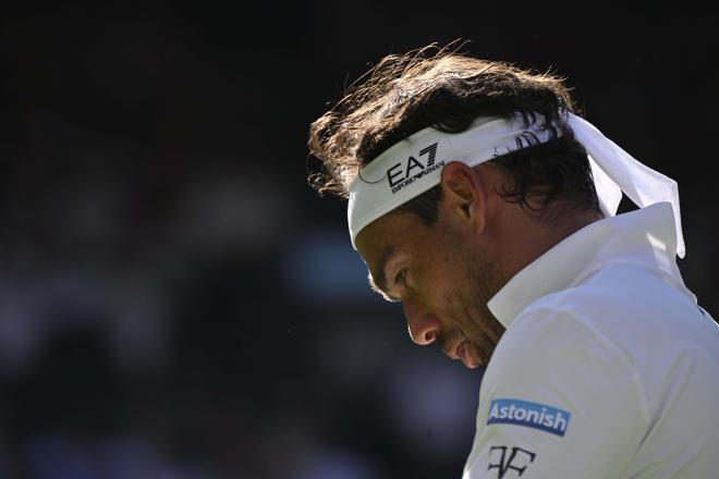 Fabio Fognini, en un partido de Wimbledon (FOTO: Cordón Press).