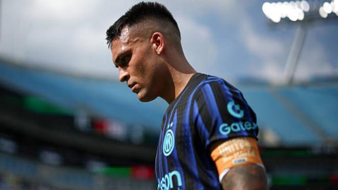 Lautaro Martínez, durante un partido (Foto: DAZN)