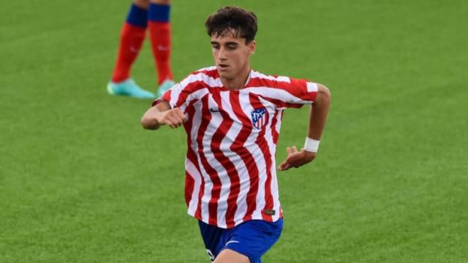 Suárez Castrelo, en un partido con el Atlético (Foto: Atlético)