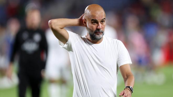 Pep Guardiola tras el partido contra el Al Hilal (Cordon Press)