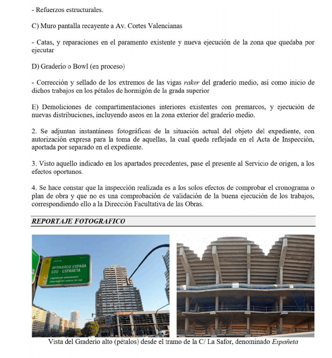 Informe del Nou Mestalla