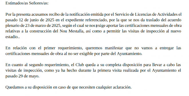 La respuesta del Valencia CF