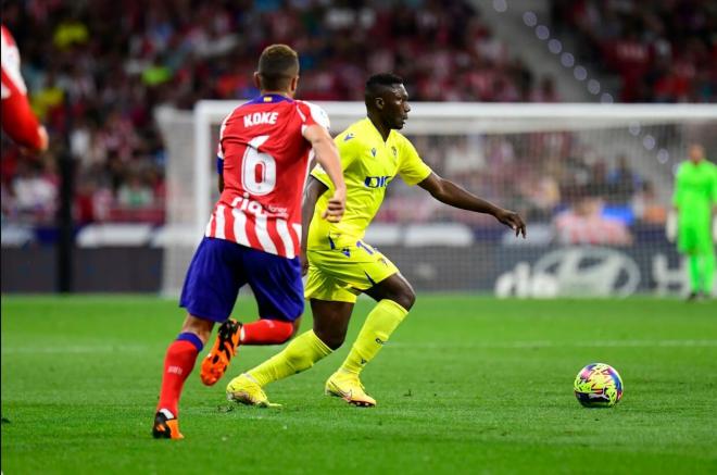 Youba Diarra, durante un partido con el Cádiz (Foto: CCF).